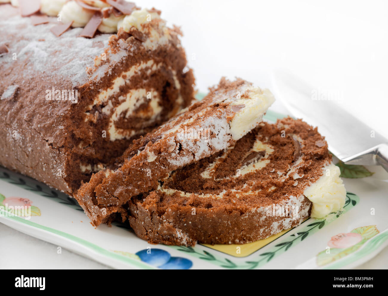 Roulade Chocolat Banque D'Images