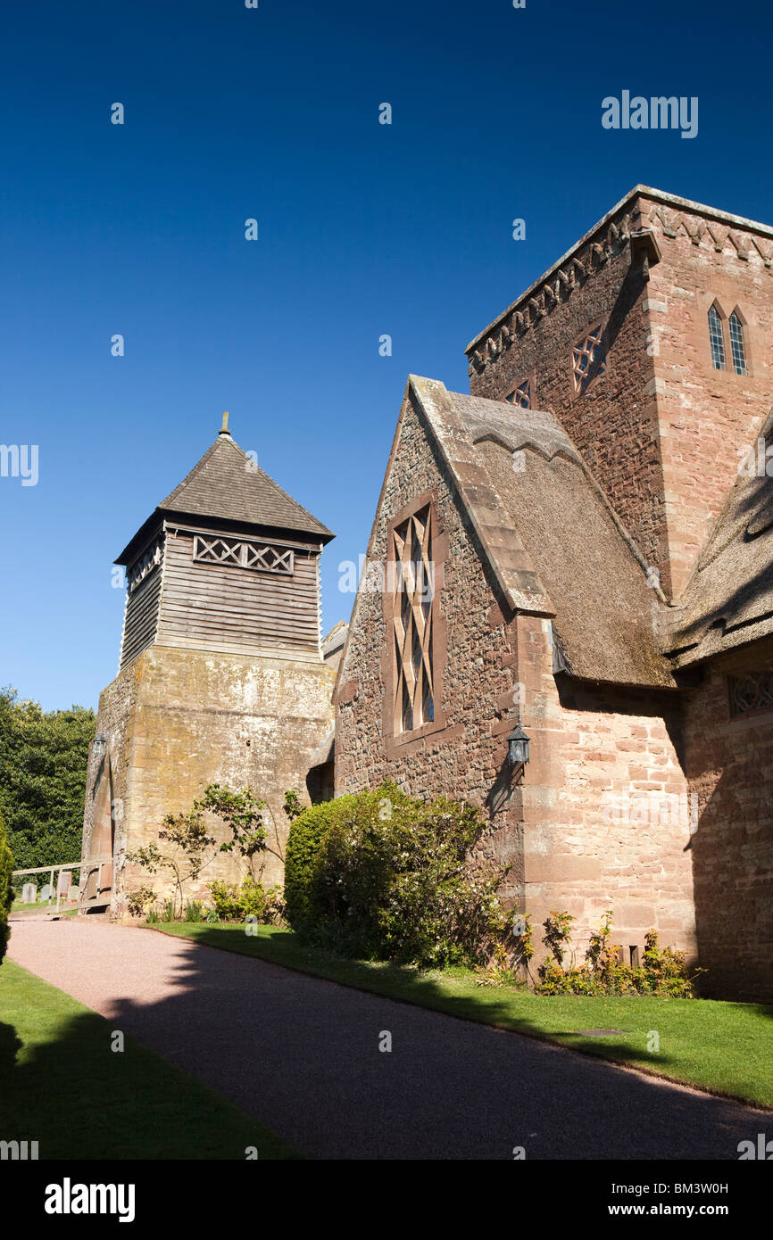 Royaume-uni, Angleterre, Herefordshire, George Sanders, Tous les Saints de l'Église d'art et d'Artisanat, conçu par William Lethaby Banque D'Images