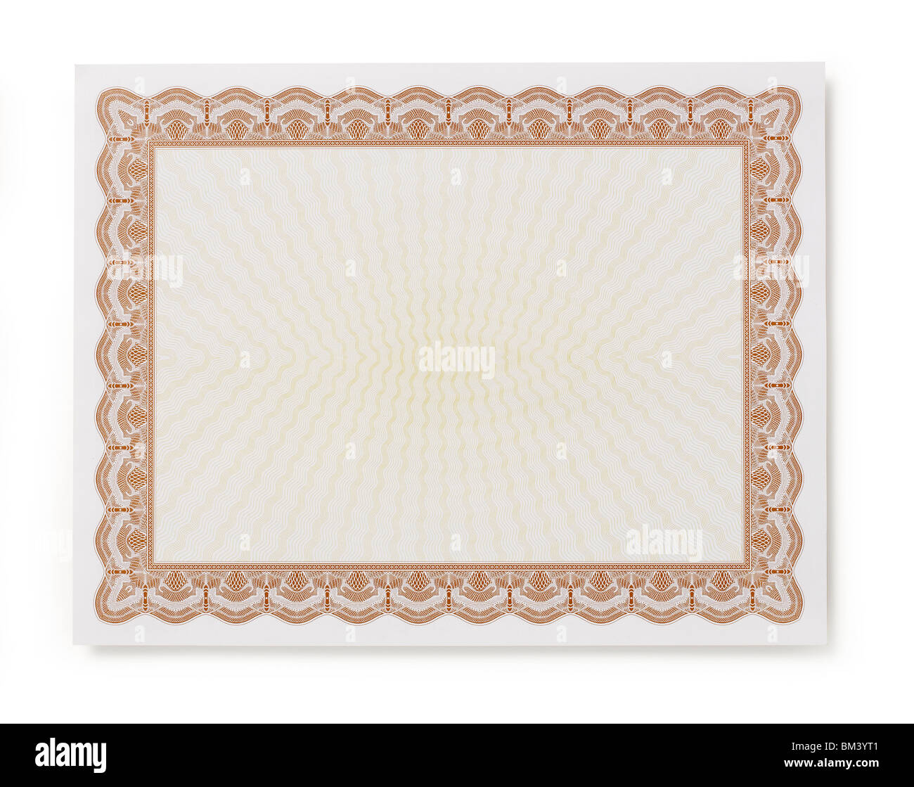 Vierge du certificat Banque D'Images