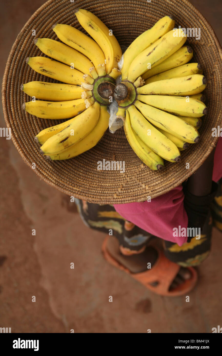 Vente de bananes Banque D'Images