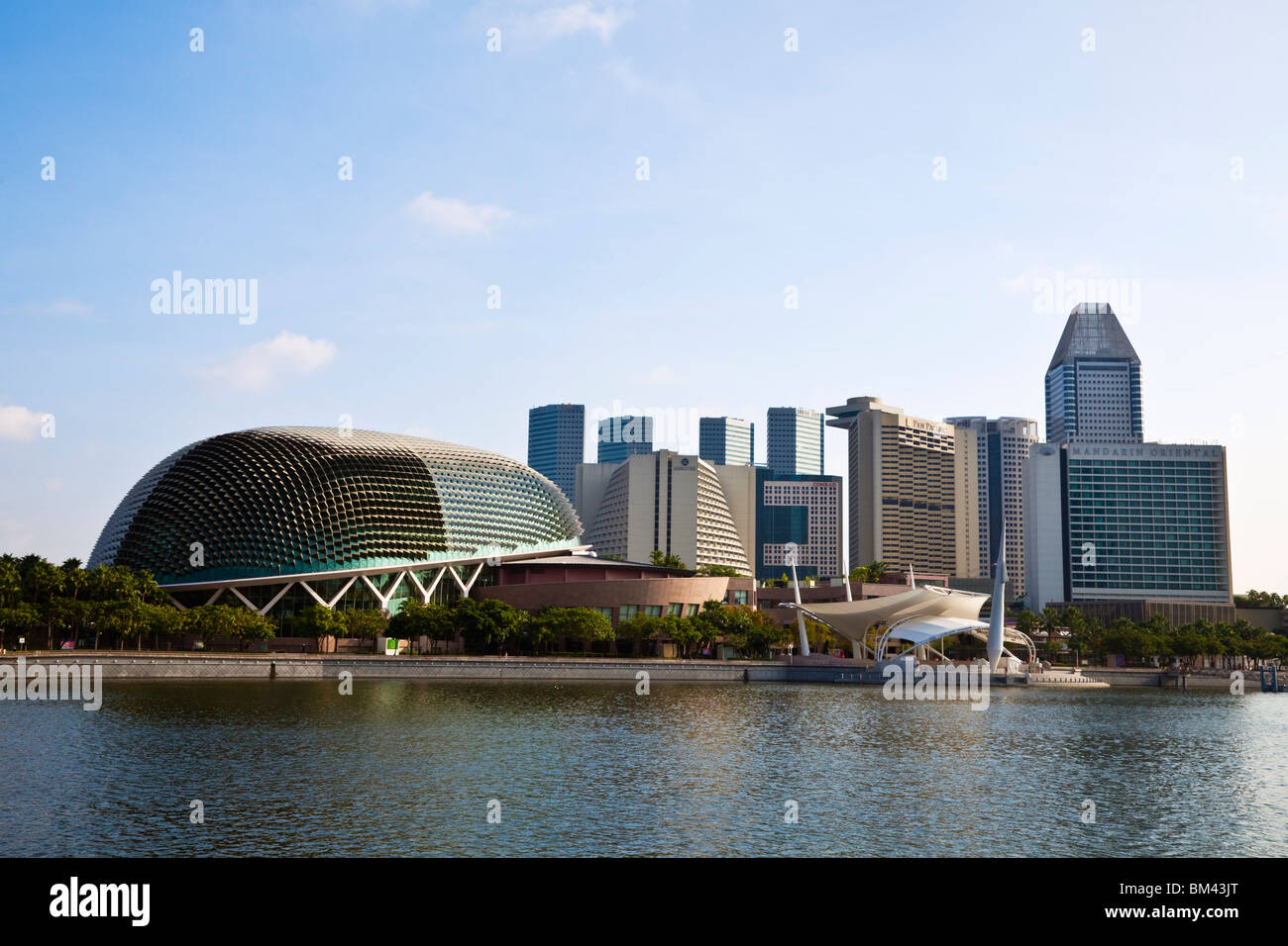 Esplanade - Theatres on the Bay, Marina Bay, Singapour Banque D'Images