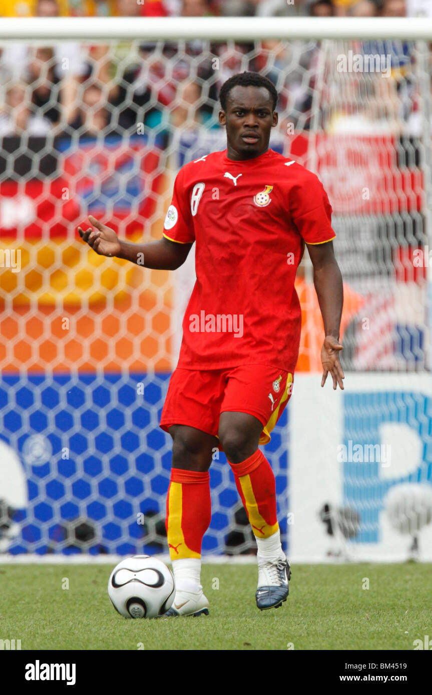 Michael Essien du Ghana en action au cours d'une Coupe du Monde 2006 match de football contre les États-Unis le 22 juin 2006. Banque D'Images