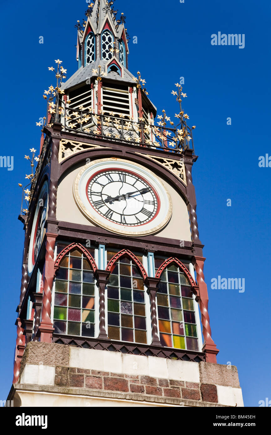 Tour de l'horloge du jubilé de la reine Victoria. Christchurch, Canterbury, île du Sud, Nouvelle-Zélande Banque D'Images