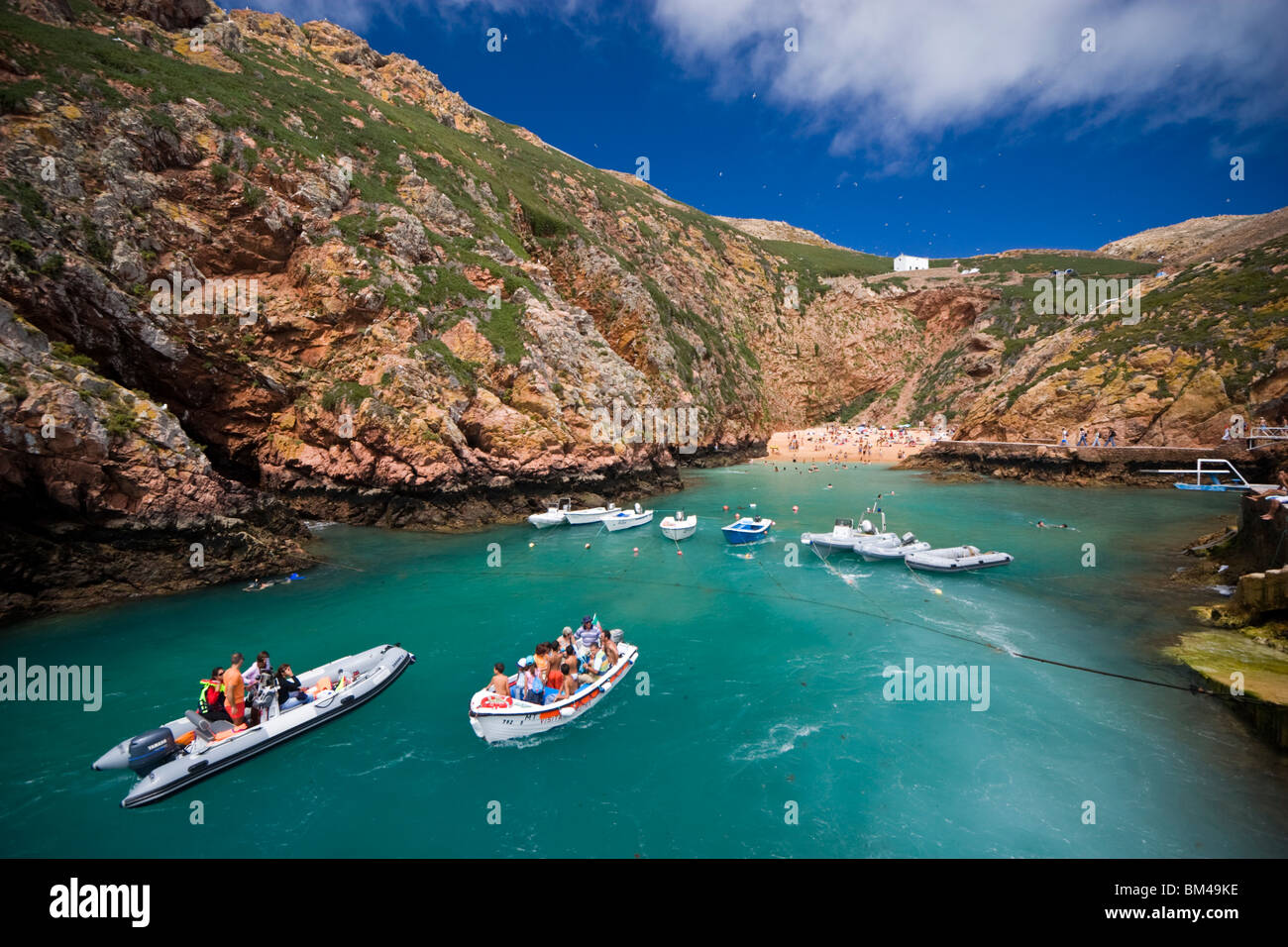 En été, la réserve naturelle des Berlengas (Berlenga Grande - Leiria - Portugal). Réserve Naturelle des Berlengas en été (Portugal) Banque D'Images