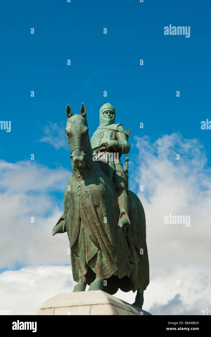 Statue du roi Robert the Bruce à Bannockburn Heritage Centre Banque D'Images