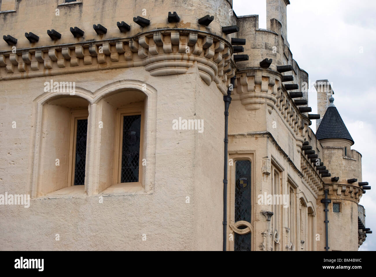 Une partie de la grande salle restaurée dans le château de Stirling, Écosse. Banque D'Images