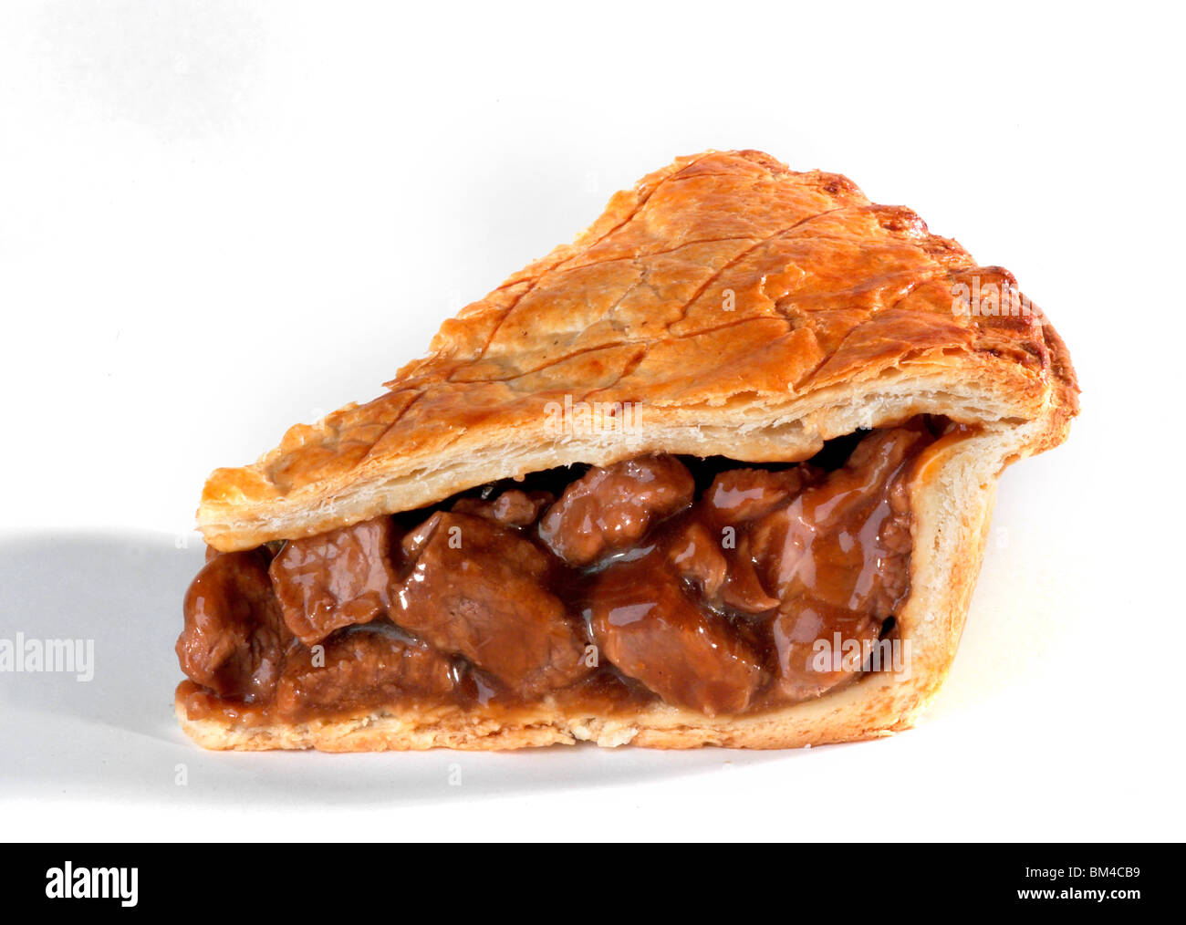 Tranche de steak pie Banque D'Images