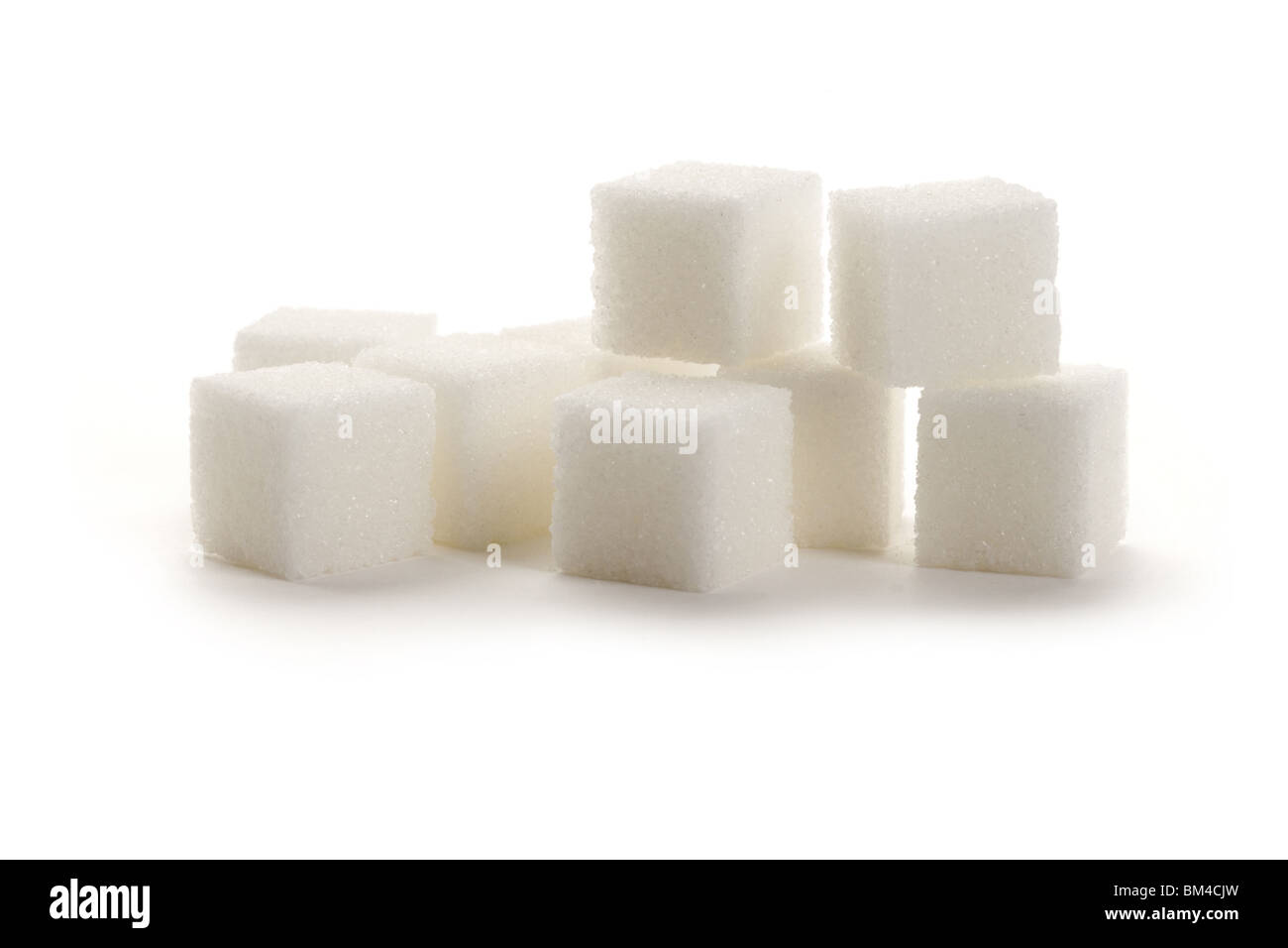 Cube de sucre Gros plan Banque D'Images