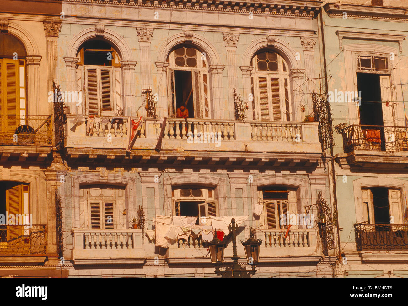 Cuba, La Havane, de l'Architecture Banque D'Images