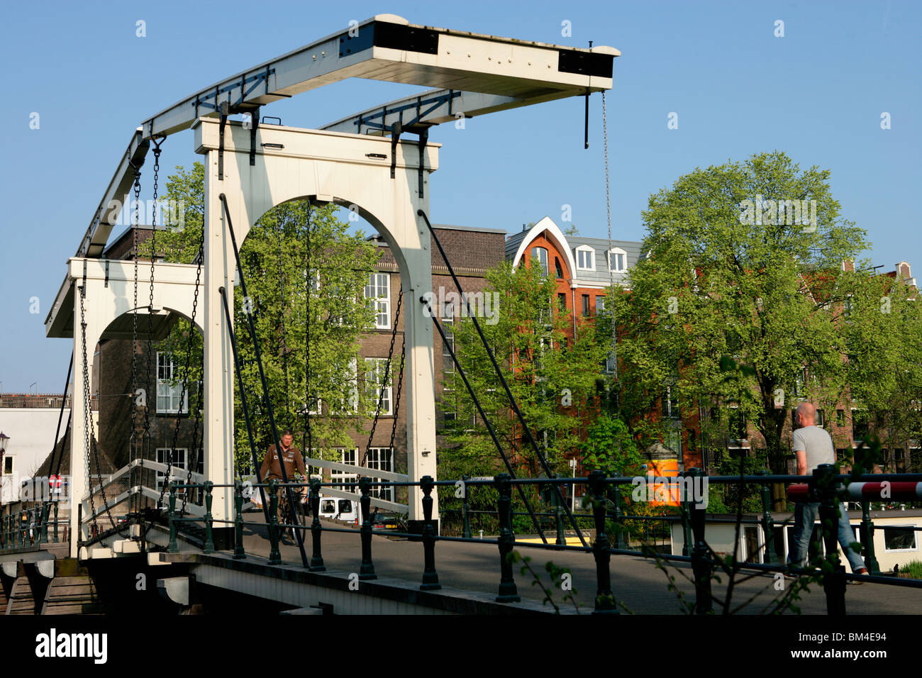Pont-levis à Amsterdam Banque D'Images
