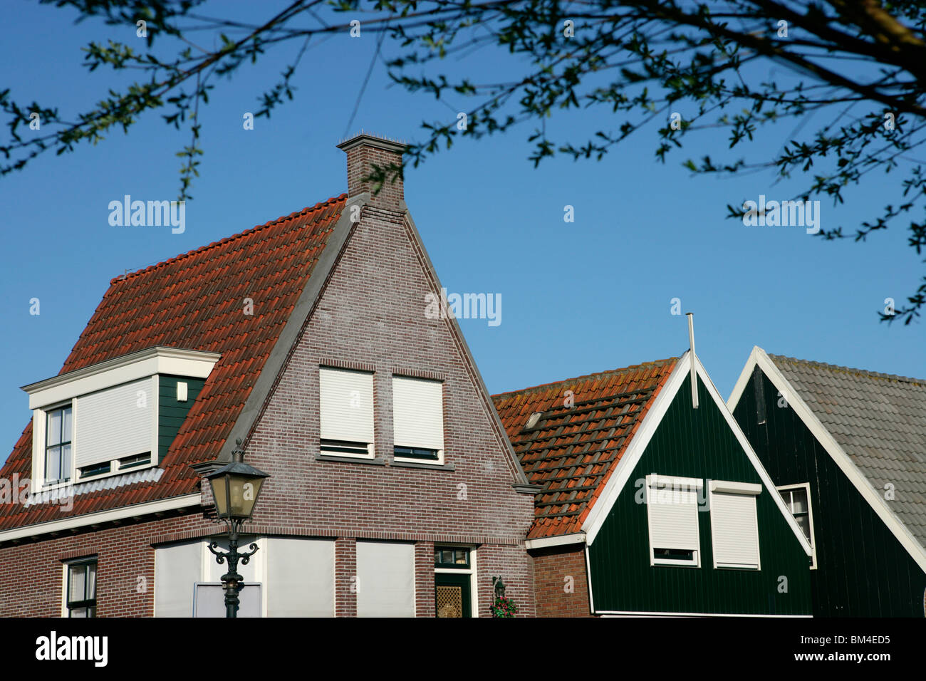 Architecture de Volendam Banque D'Images