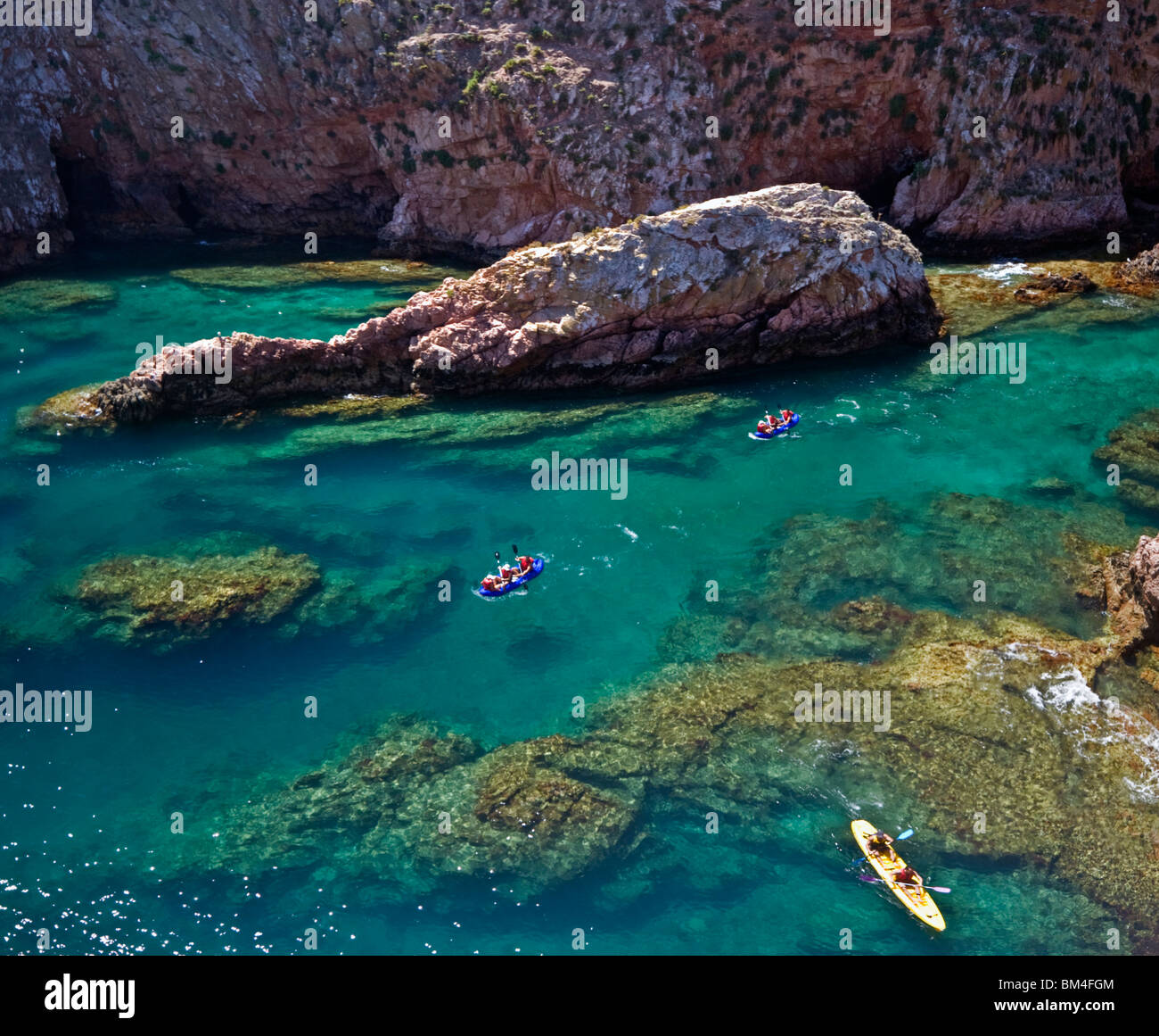 En été, la réserve naturelle des Berlengas (Berlenga Grande - Leiria - Portugal). Réserve Naturelle des Berlengas en été (Portugal) Banque D'Images