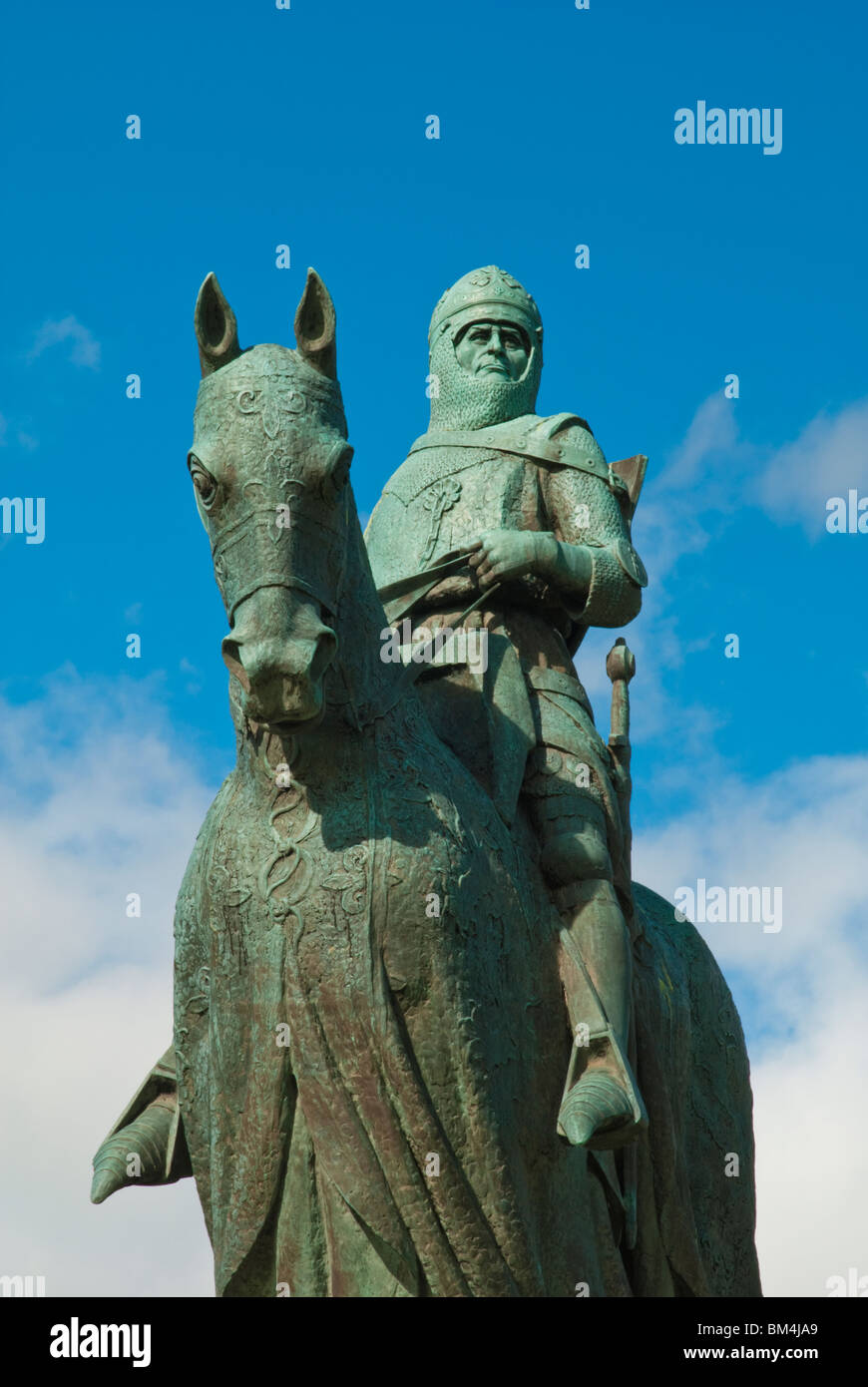 Statue du roi Robert the Bruce à Bannockburn Heritage Centre Banque D'Images