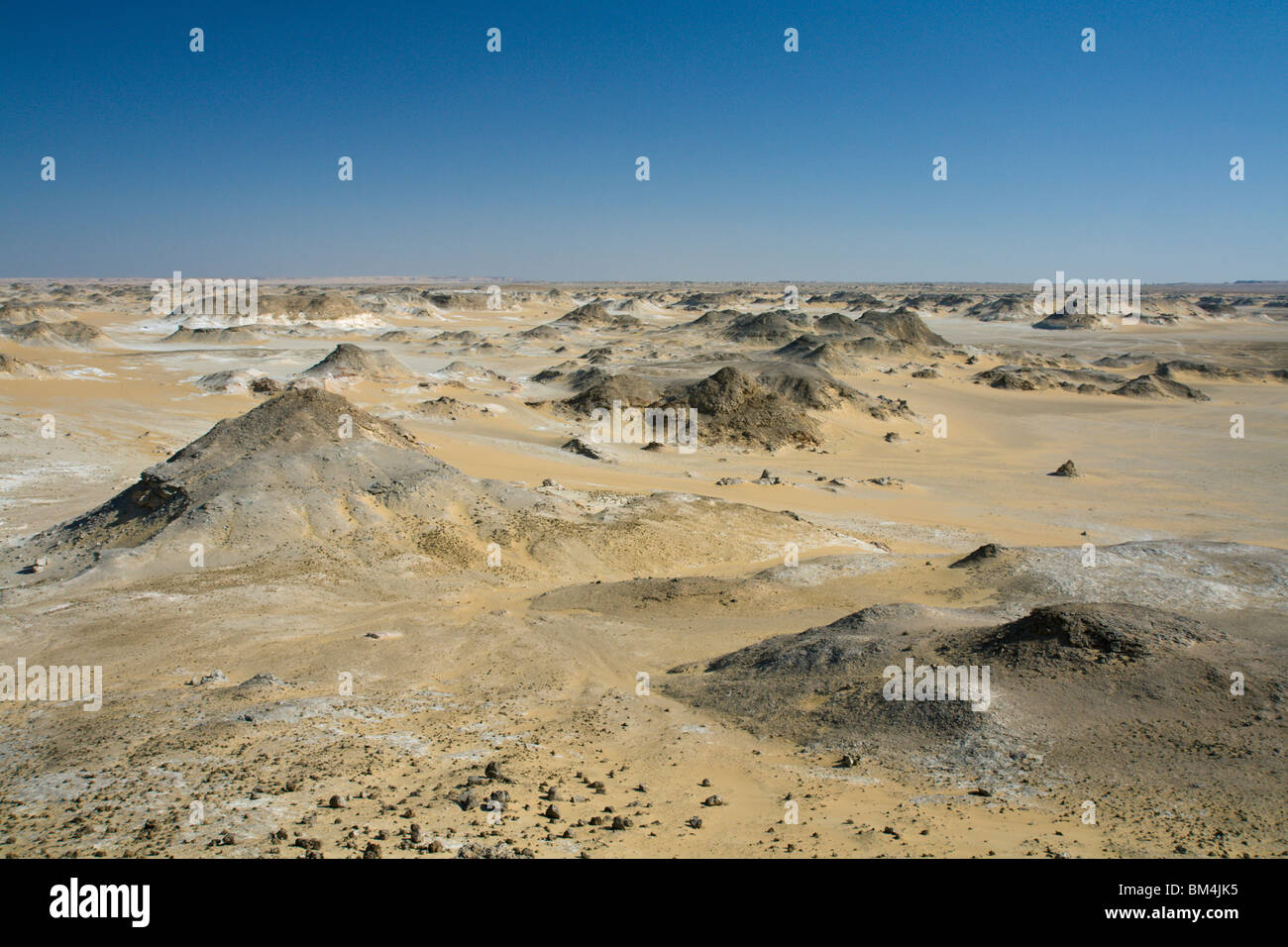 Avis de désert de Crystal Mountain, Désert de Libye, Egypte Banque D'Images
