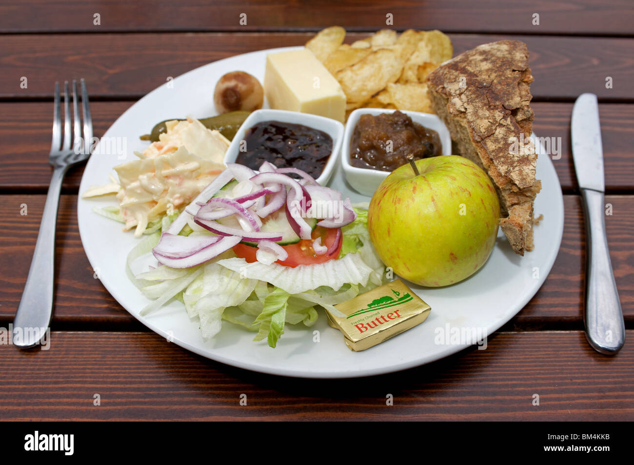 Ploughman's pub le déjeuner Banque D'Images