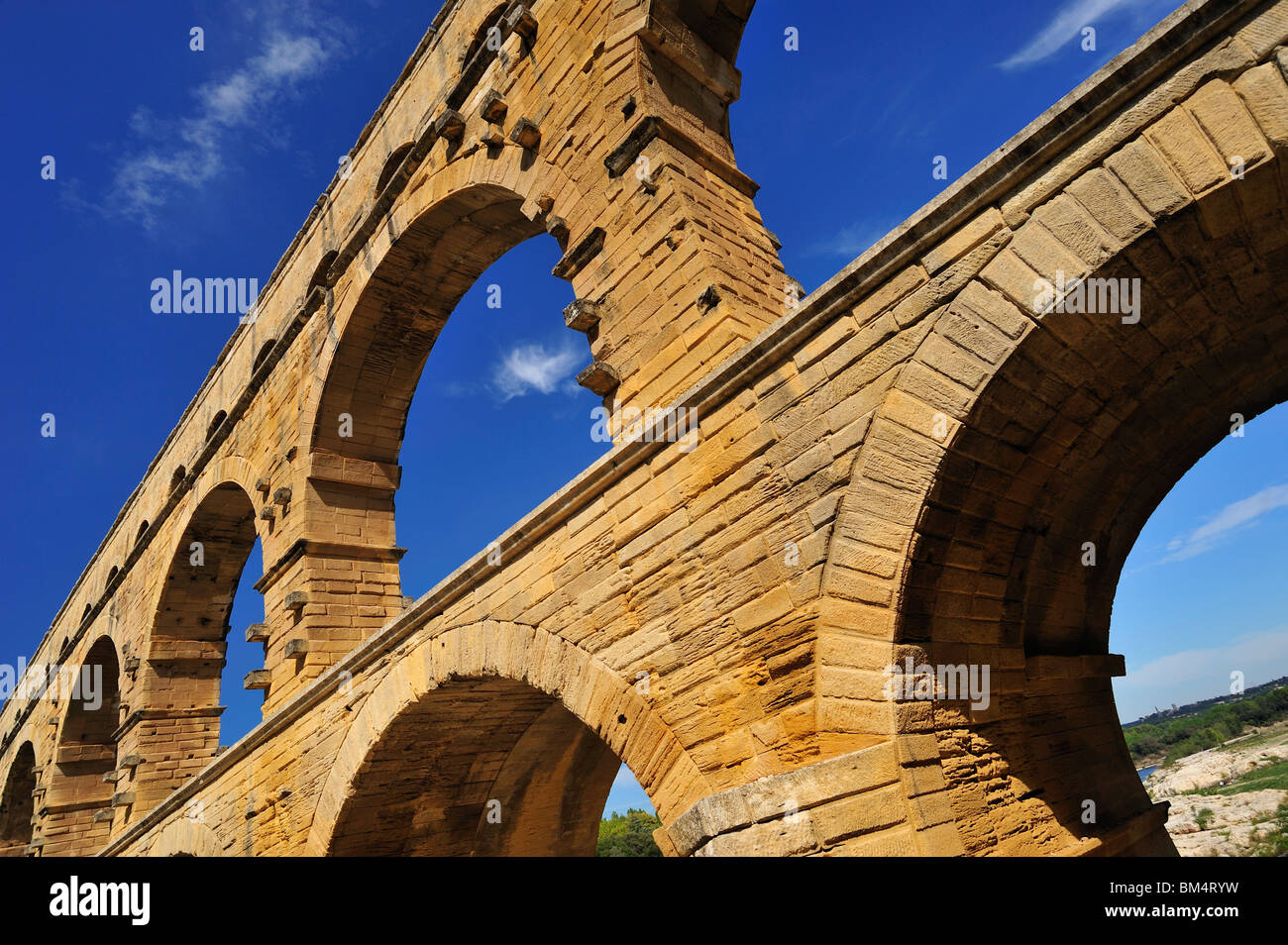 Pont du Gard, Languedoc-Roussillon, France Banque D'Images