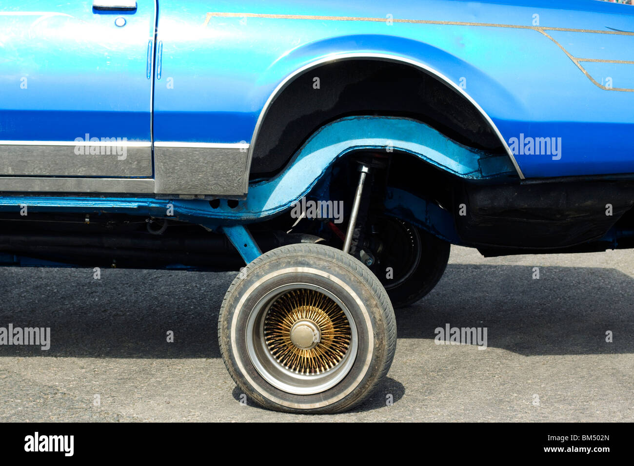 Une Buick low rider à Santa pod raceway Angleterre Banque D'Images