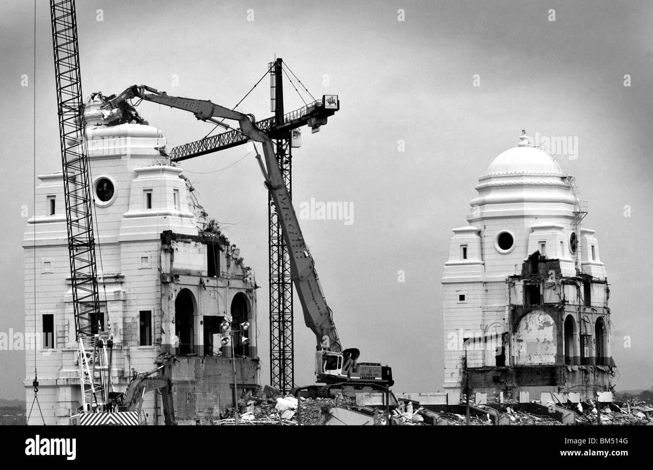 Le stade de Wembley démolition Banque D'Images