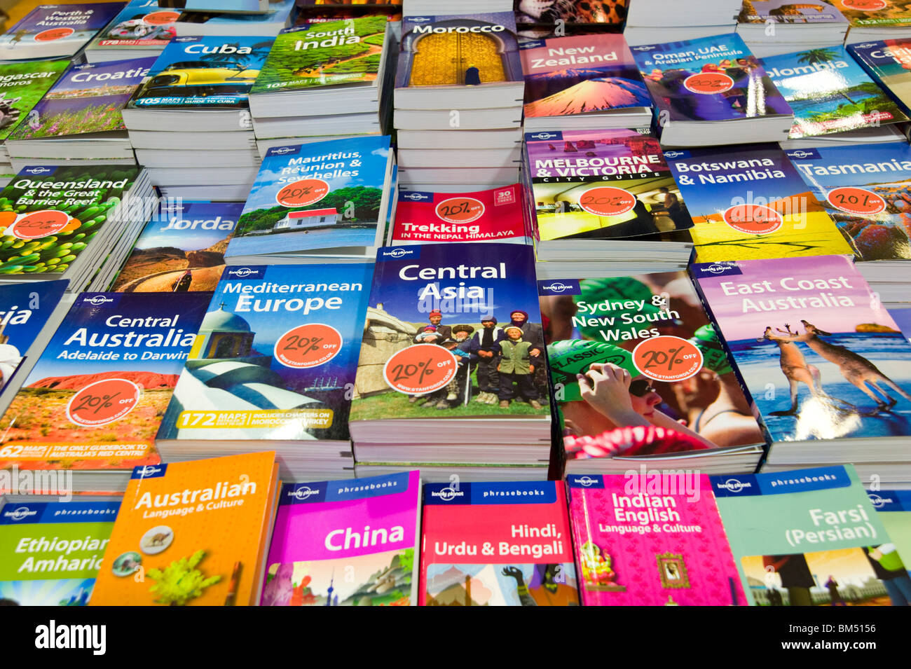 Guide de voyage Lonely Planet livres Banque D'Images