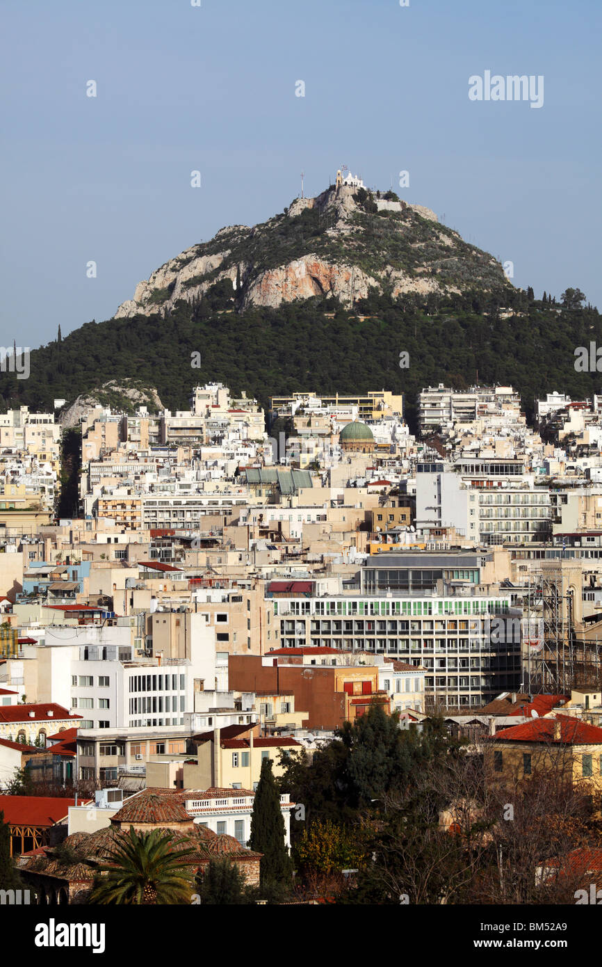 Vue sur Athènes Banque D'Images