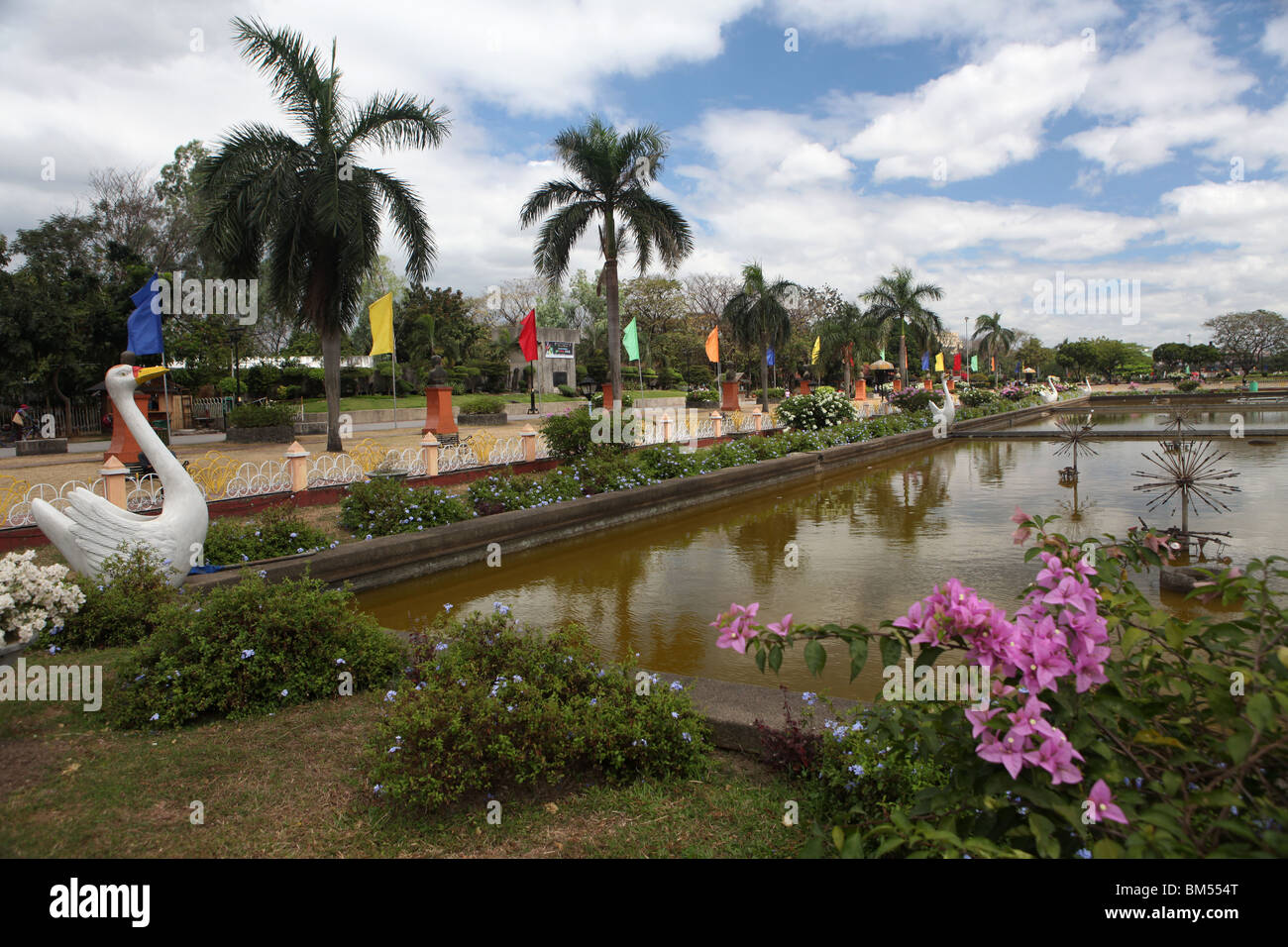 Vue de Rizal Park ou Luneta à Manille aux Philippines. Banque D'Images