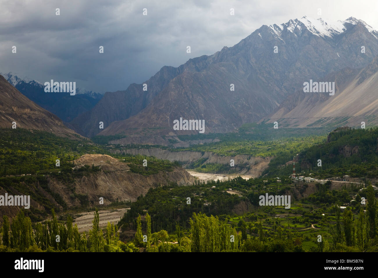 La vallée de Hunza au Pakistan, Karimabad Banque D'Images