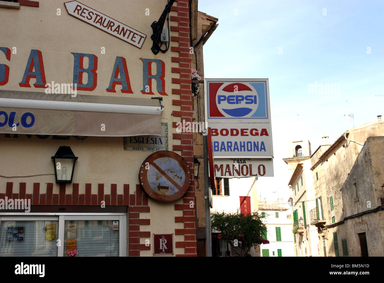 Bodega Bar, Ses Salines, Majorque Banque D'Images