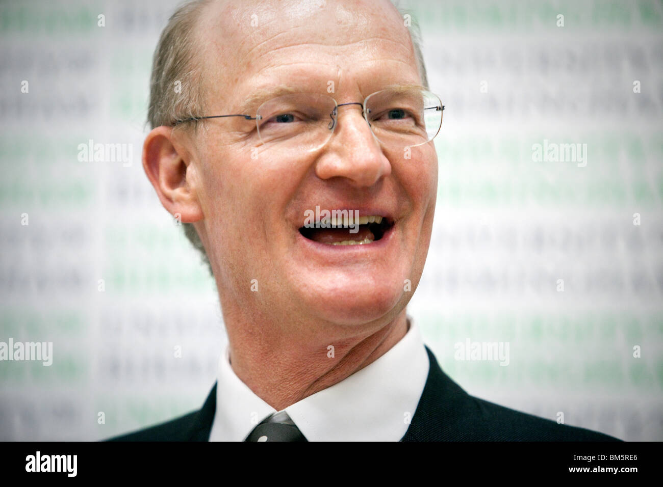 David Willetts MP, Ministre de la science et des universités fait son premier keynot speach à Université de Birmingham depuis qu'il Banque D'Images