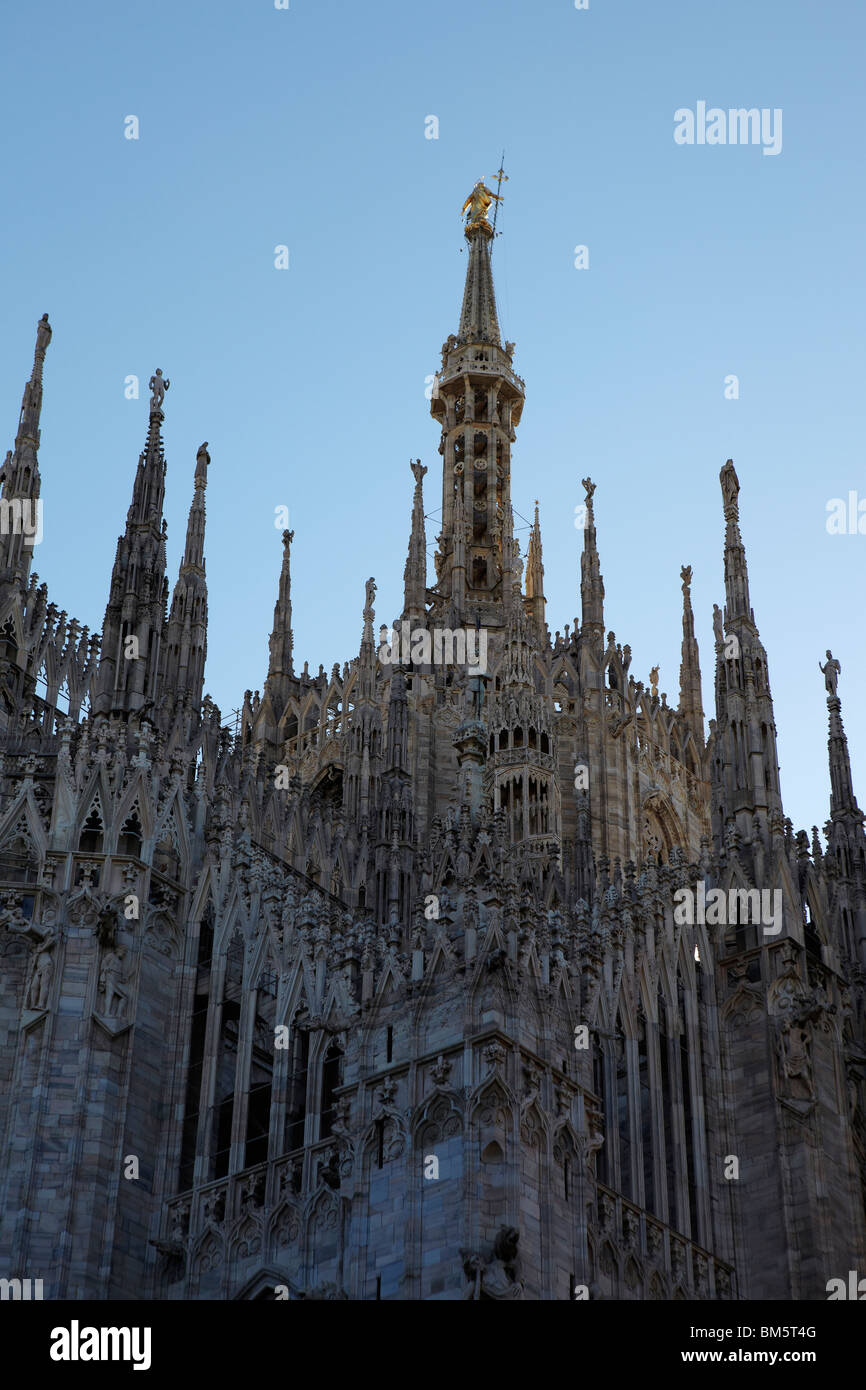 Duomo di Milano, la cathédrale de Milan, Italie Banque D'Images
