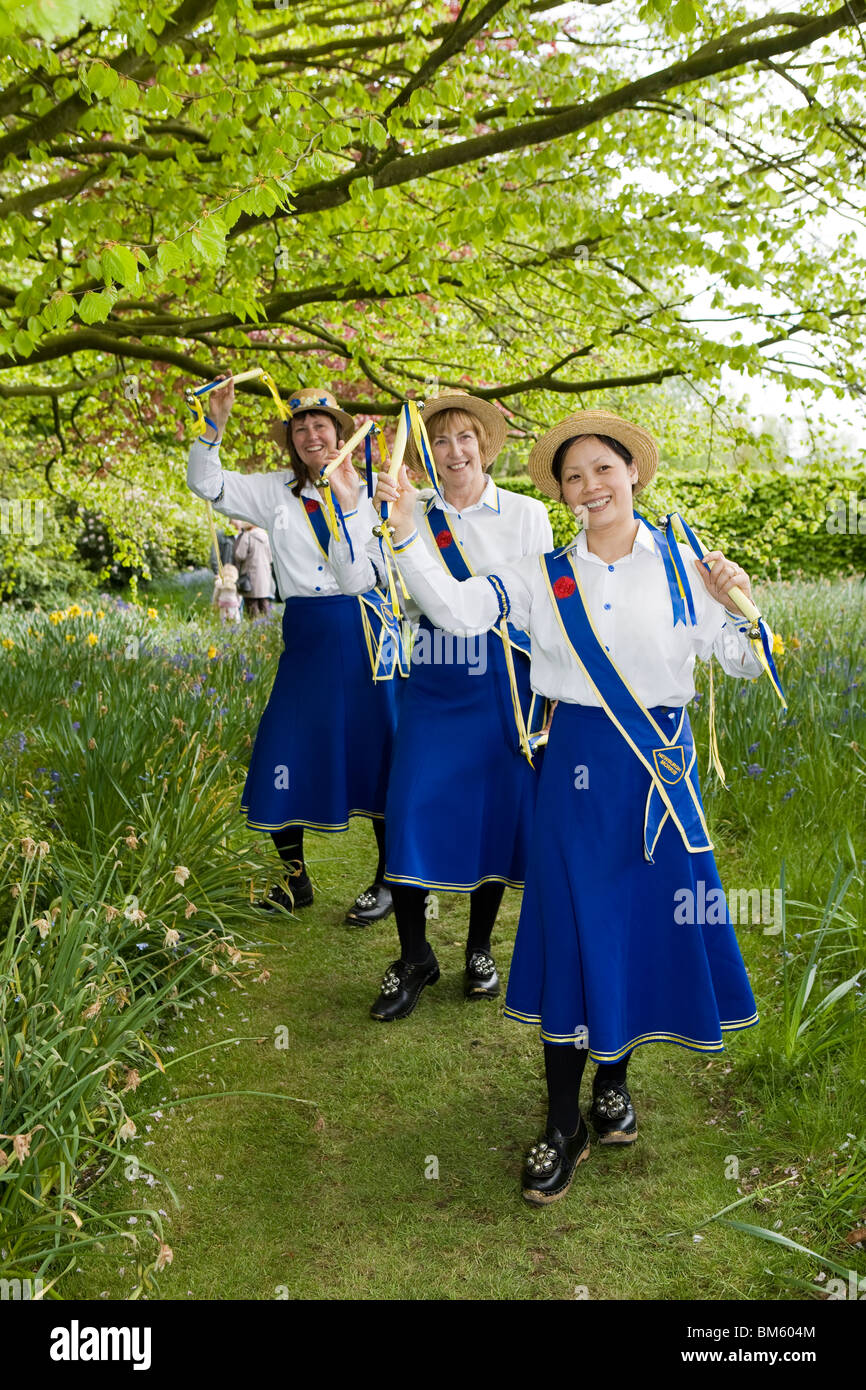 Newburgh Morris danseurs se produisant au Parbold Hall journée portes ouvertes Banque D'Images