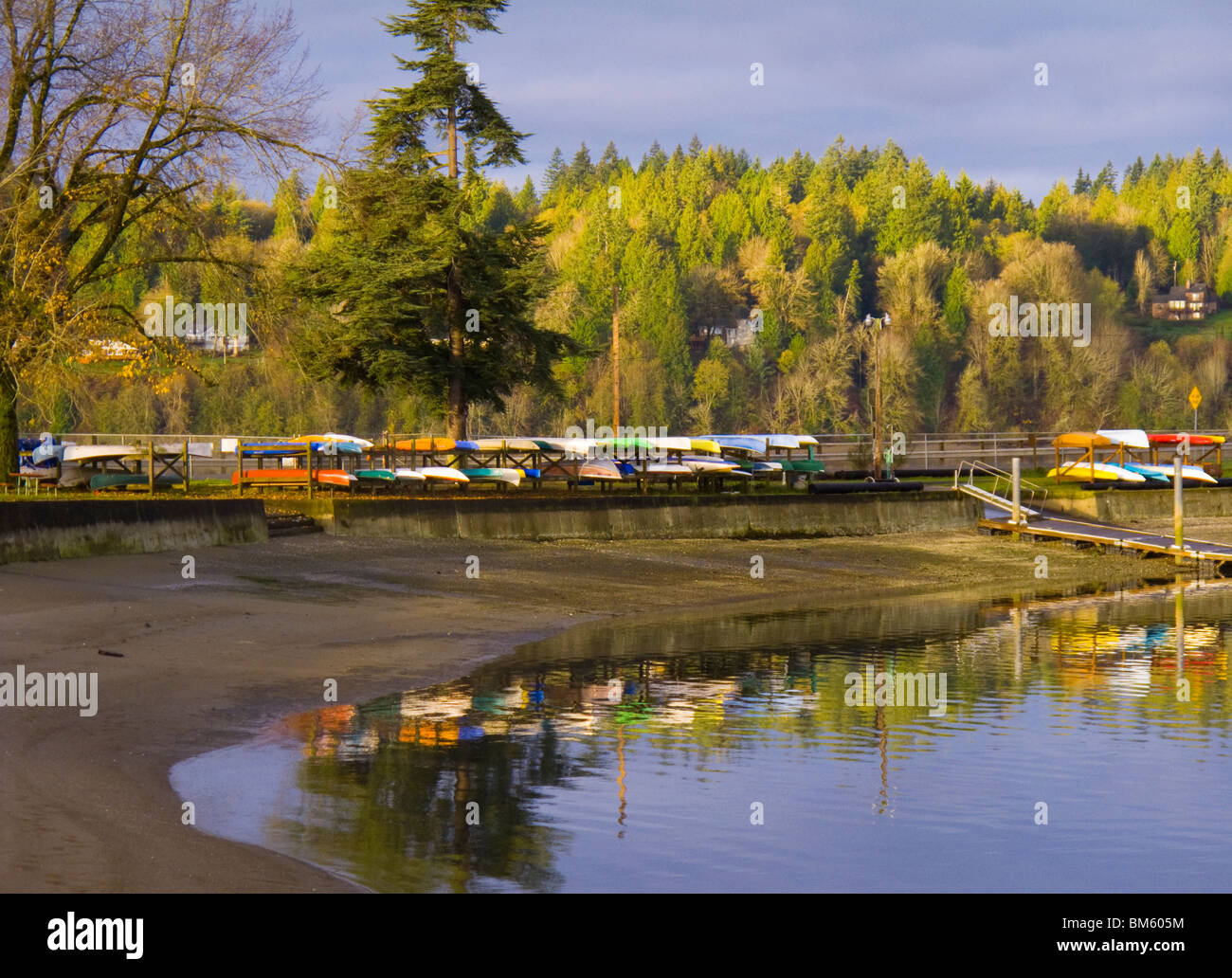 L'île en bateau à vapeur, à l'Est du Puget Sound, Olympia, Washington Banque D'Images