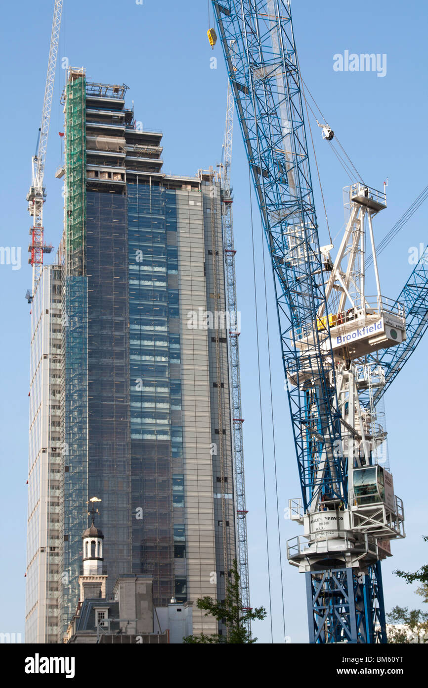 Heron Tower (110 Bishopsgate) en construction dans City of London Banque D'Images