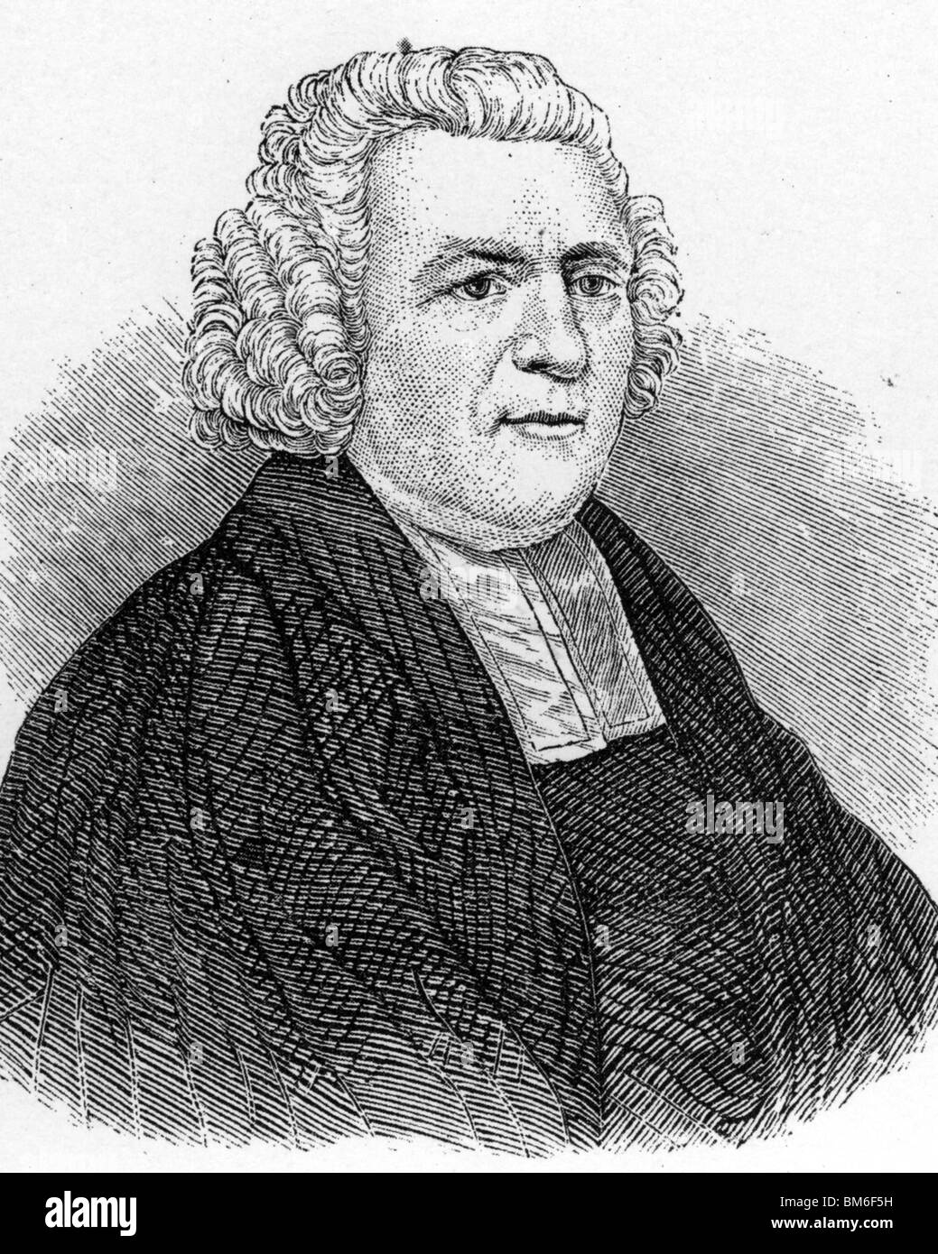 JOHN NEWTON - French churchman anglicane et ancien capitaine de navire d'esclaves qui a écrit l'hymne Amazing Grace (1725-1807) Banque D'Images