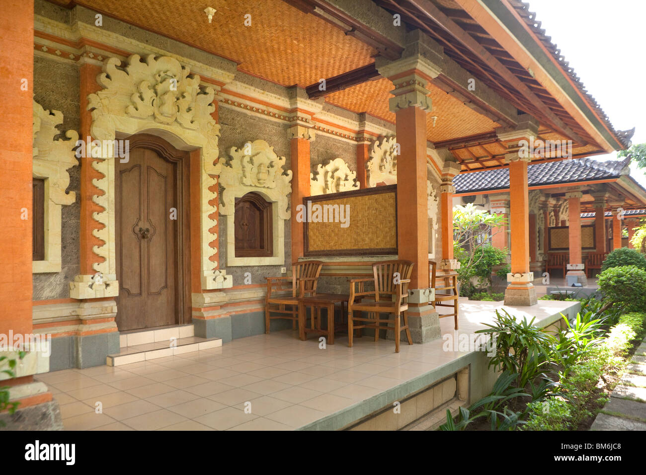 Maison traditionnelle à Bali, Indonésie Banque D'Images