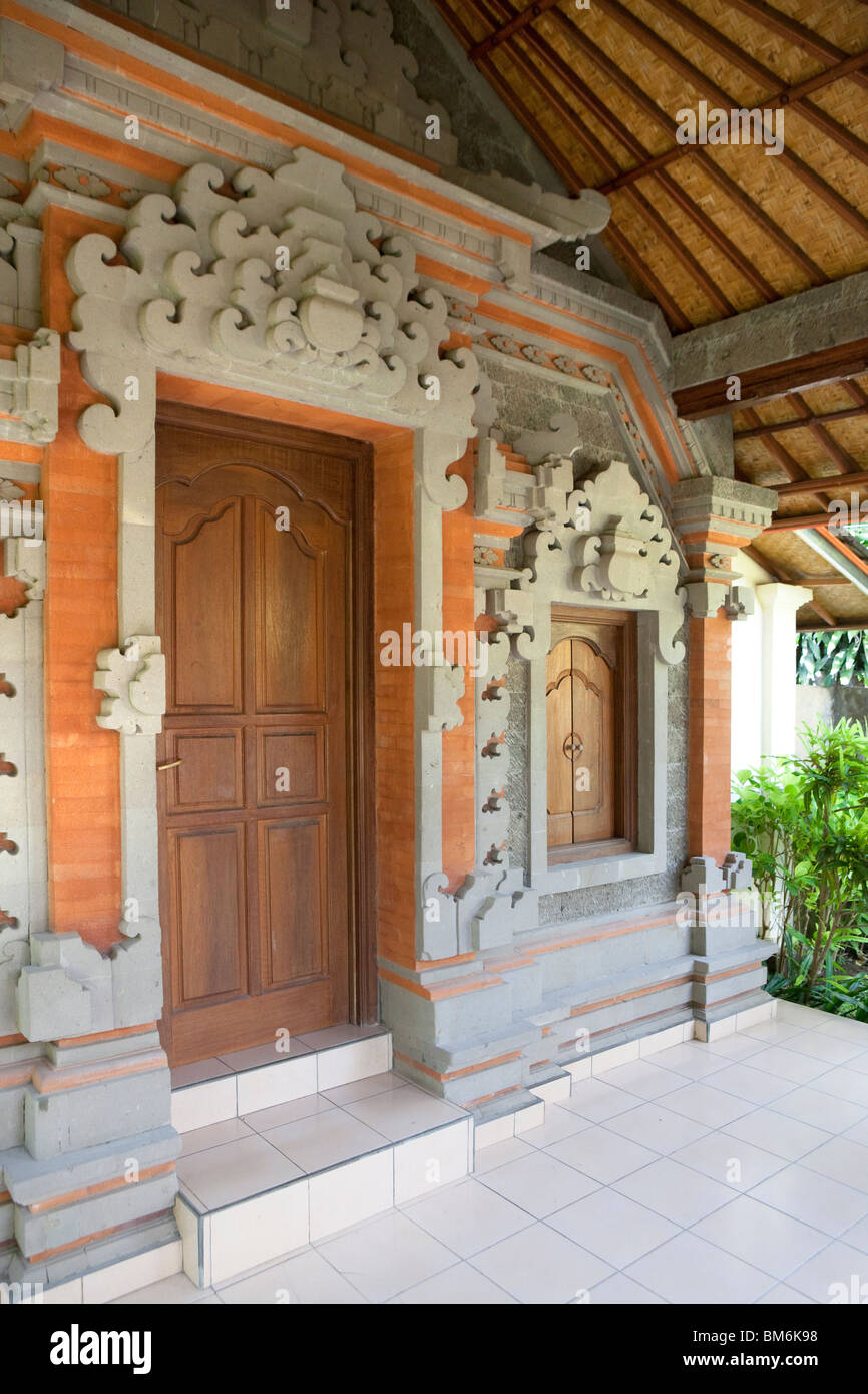 Maison traditionnelle à Bali, Indonésie Banque D'Images