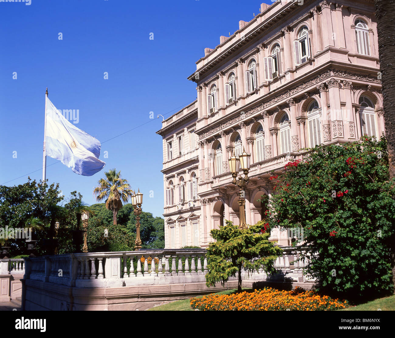 Casa Rosada (Bureau du Président de l'Argentine), Plaza de Mayo, Buenos Aires, Argentine Banque D'Images