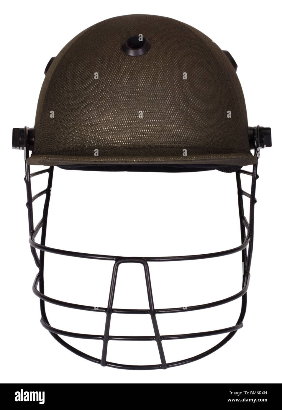 Close-up d'un casque de cricket Banque D'Images