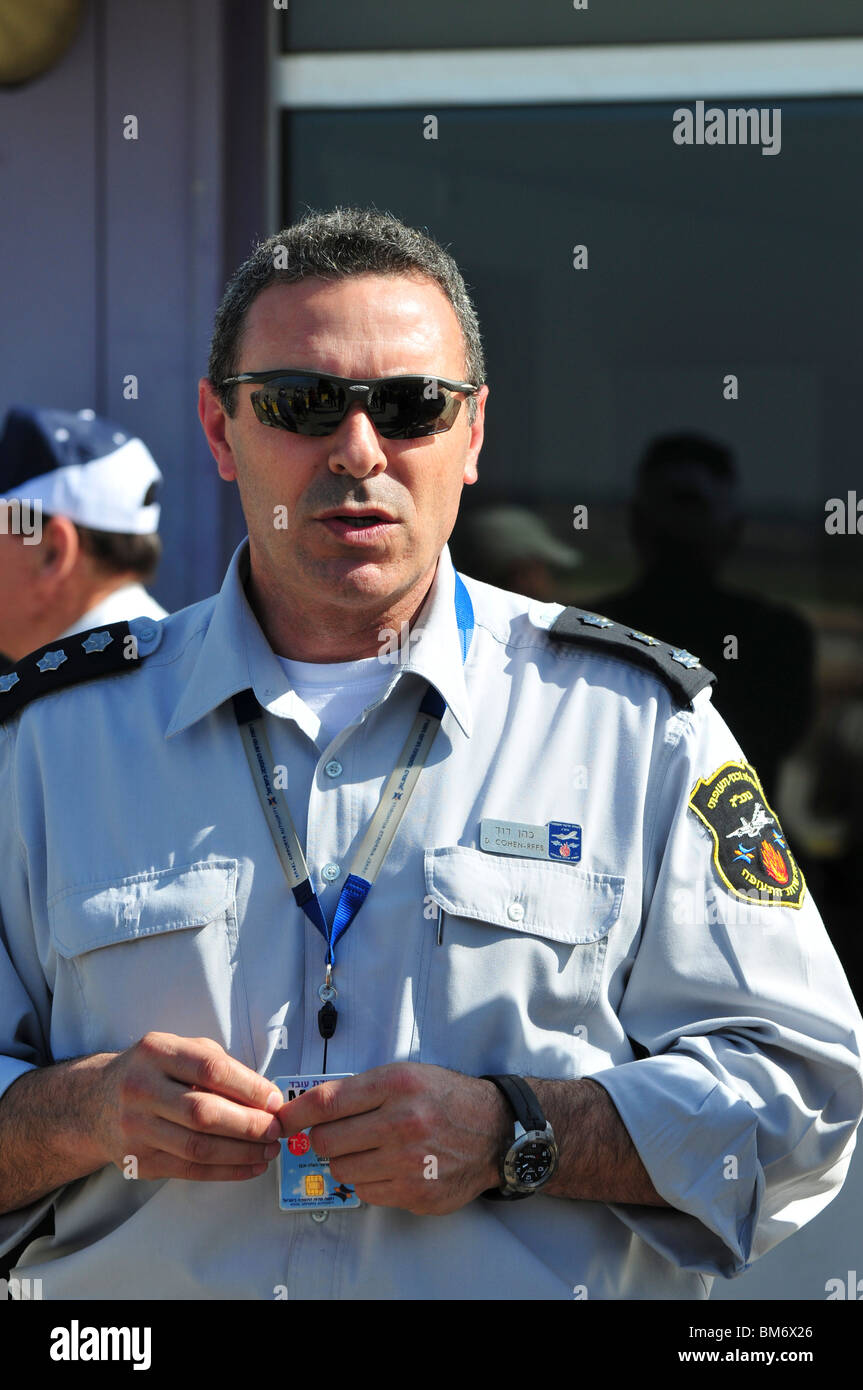 L'aéroport international Ben Gourion, Israël et de sauvetage Services de lutte contre l'incendie Banque D'Images