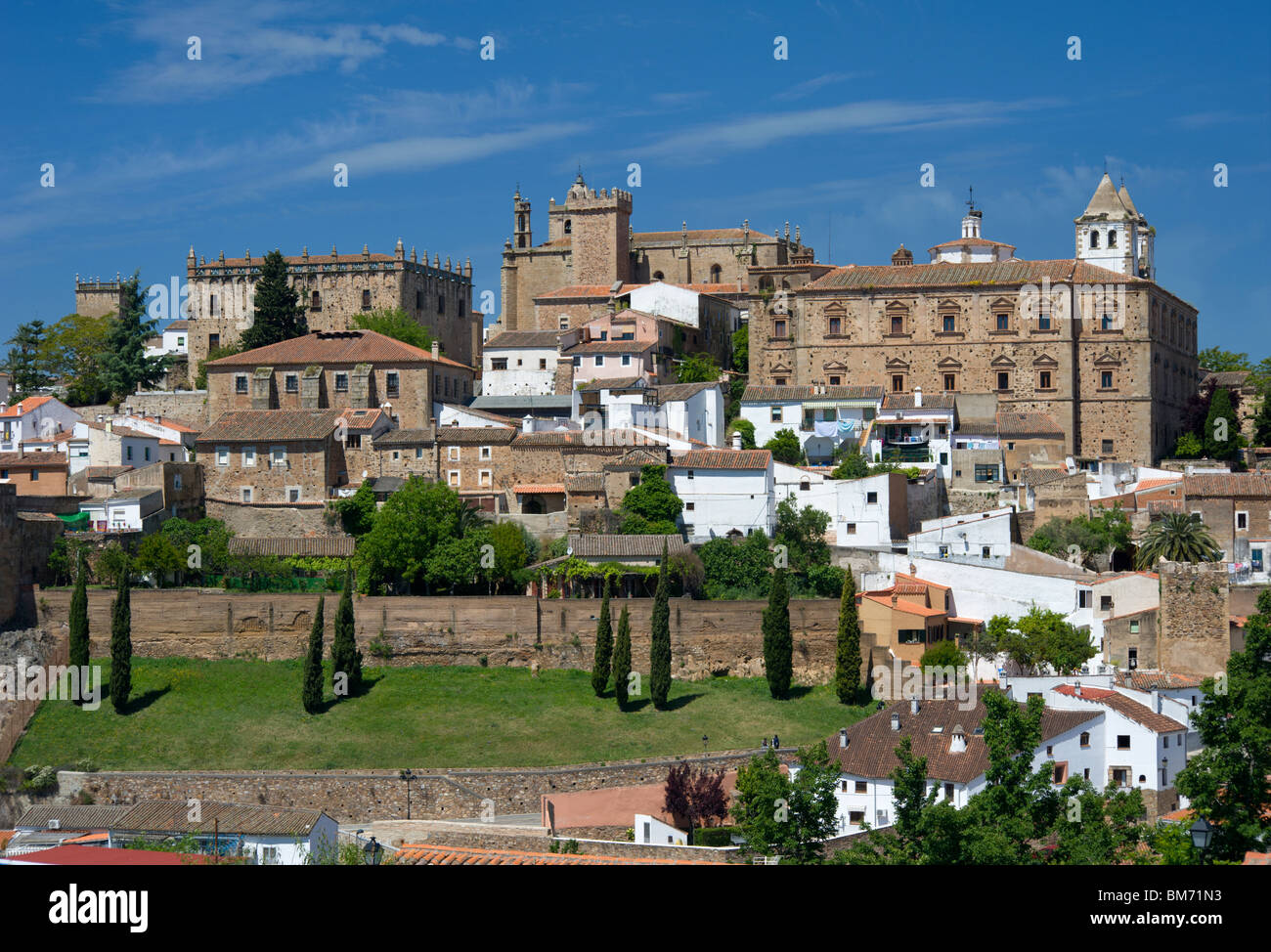 L'Espagne, l'Estrémadure, Cáceres, le centre historique de la ville Banque D'Images