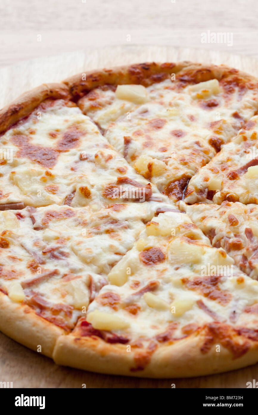 Vue aérienne d'une Pizza Banque D'Images