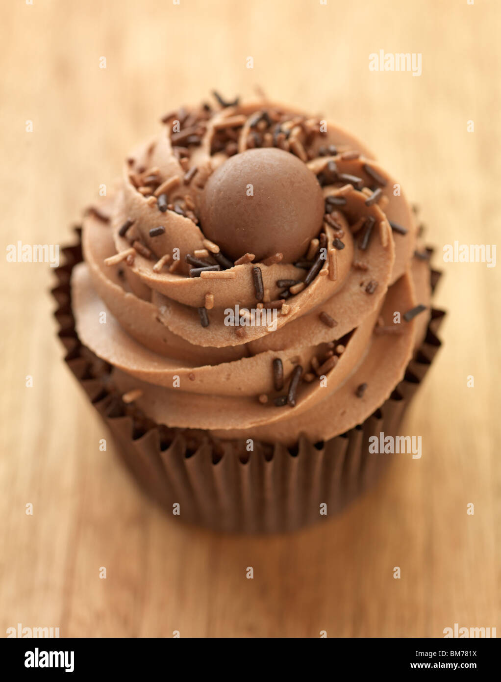 Cupcake Chocolat Banque D'Images