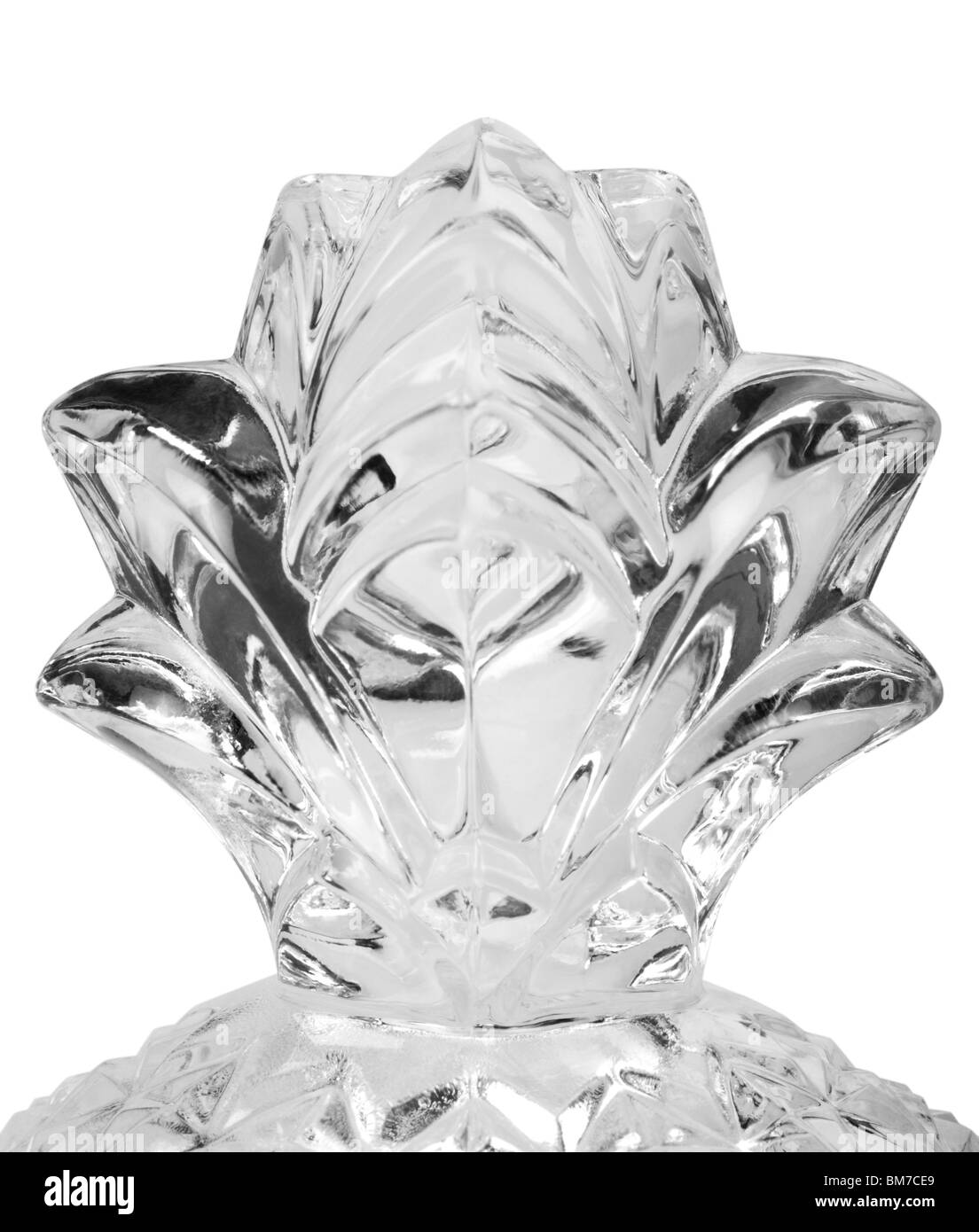Close-up d'un couvercle en forme d'ananas crystal Banque D'Images