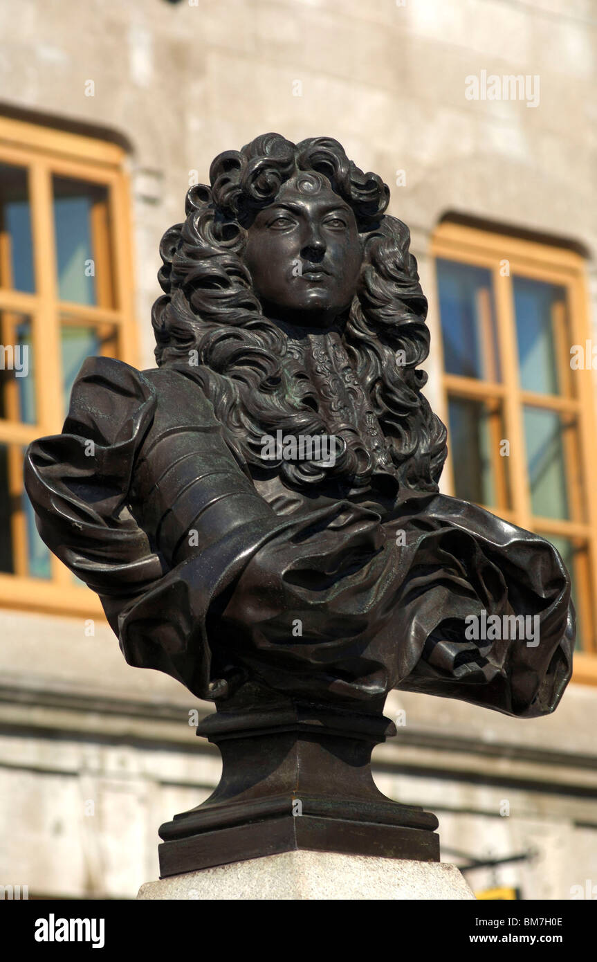 Canada ; Québec : buste de Louis XIV, roi de France Banque D'Images