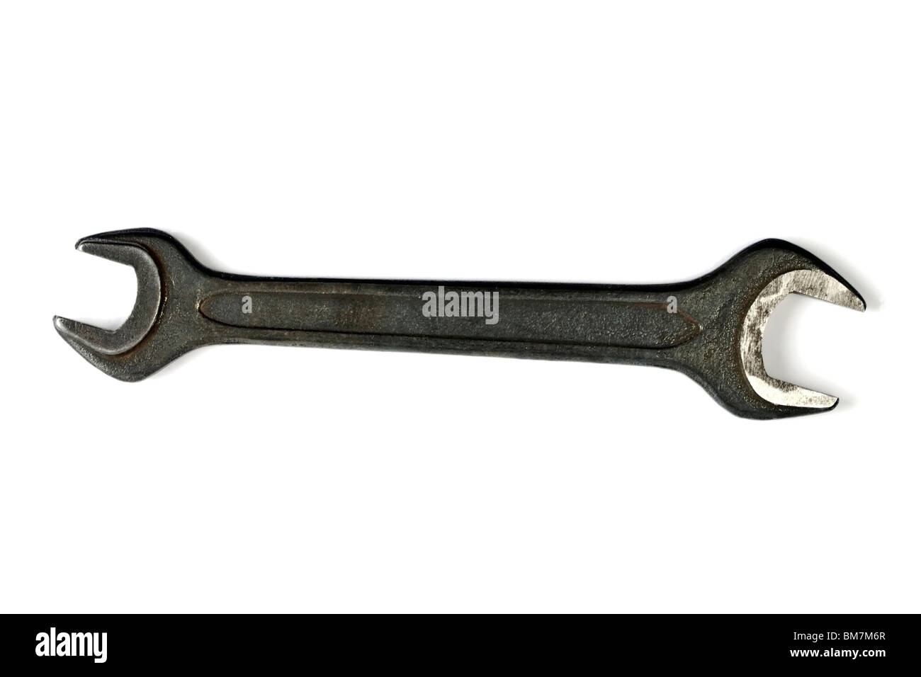 Clé dynamométrique isolé sur fond blanc Banque D'Images