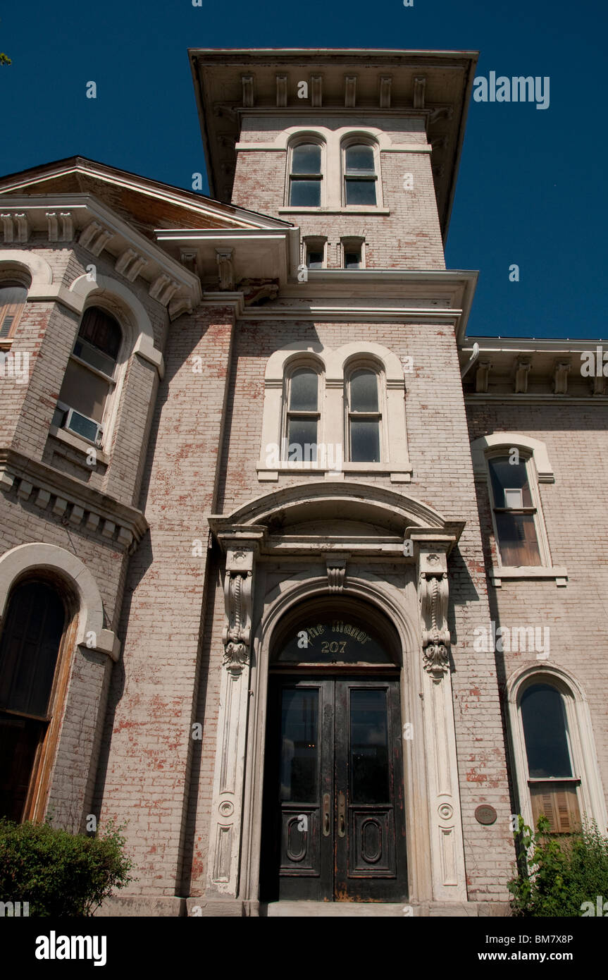Les bâtiments historiques dans le maïs colline de Rochester, NY USA Banque D'Images
