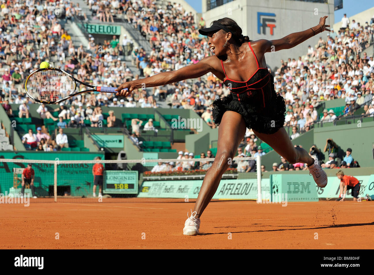 Venus Williams (USA) qui participent à l'Open de France 2010 Banque D'Images