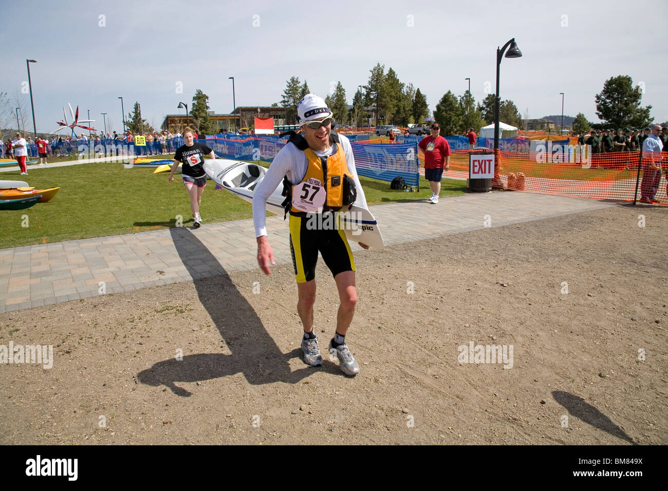 Le Pole-Pedal-Paddle événement sportif qui se déroule chaque année à Bend, Oregon, attire des milliers de tous les USA Banque D'Images