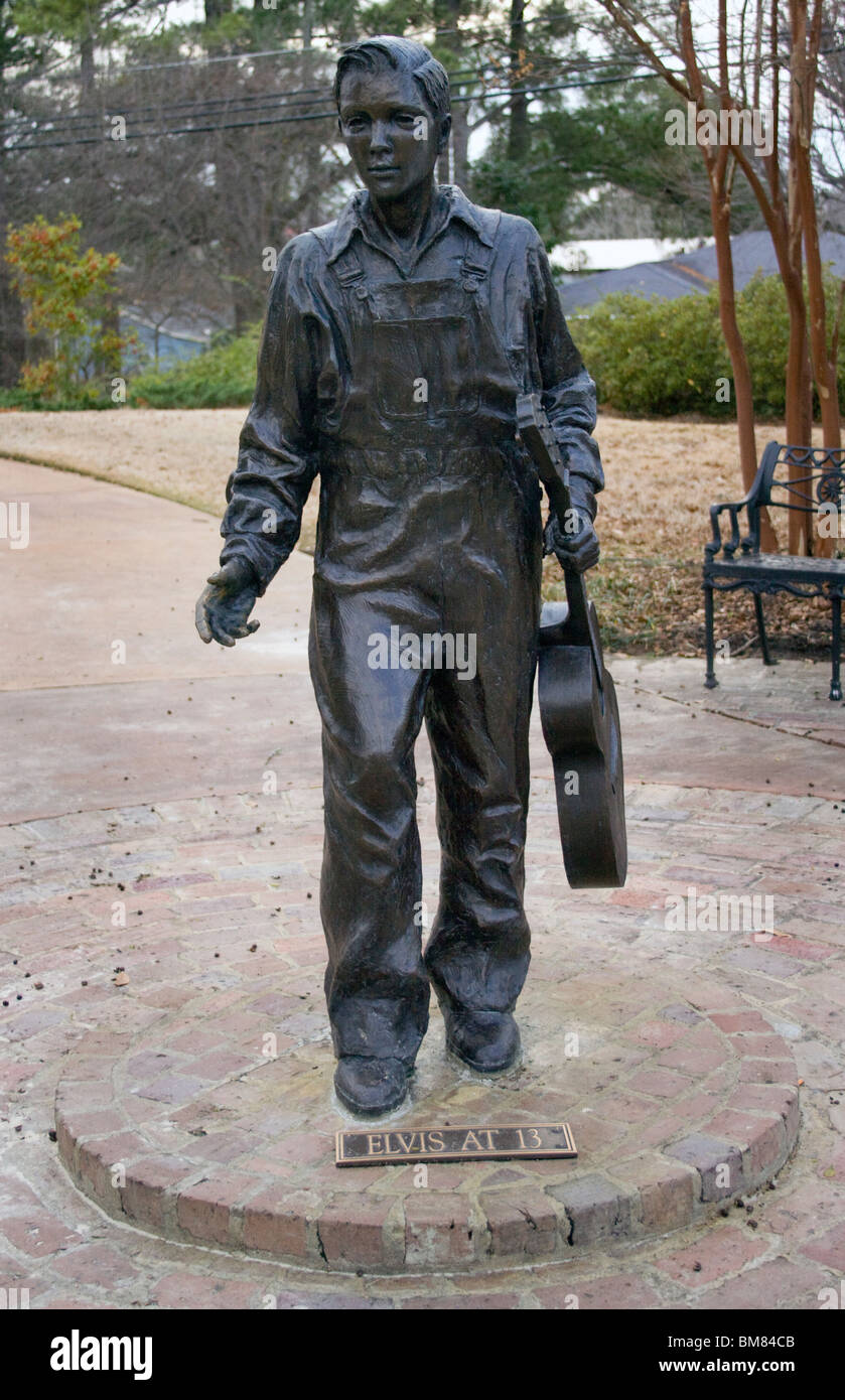 Visitez le lieu de naissance d'Elvis Presley à Tupelo, Mississippi, où le roi du Rock 'n' Roll est né le 8 janvier 1935. Banque D'Images