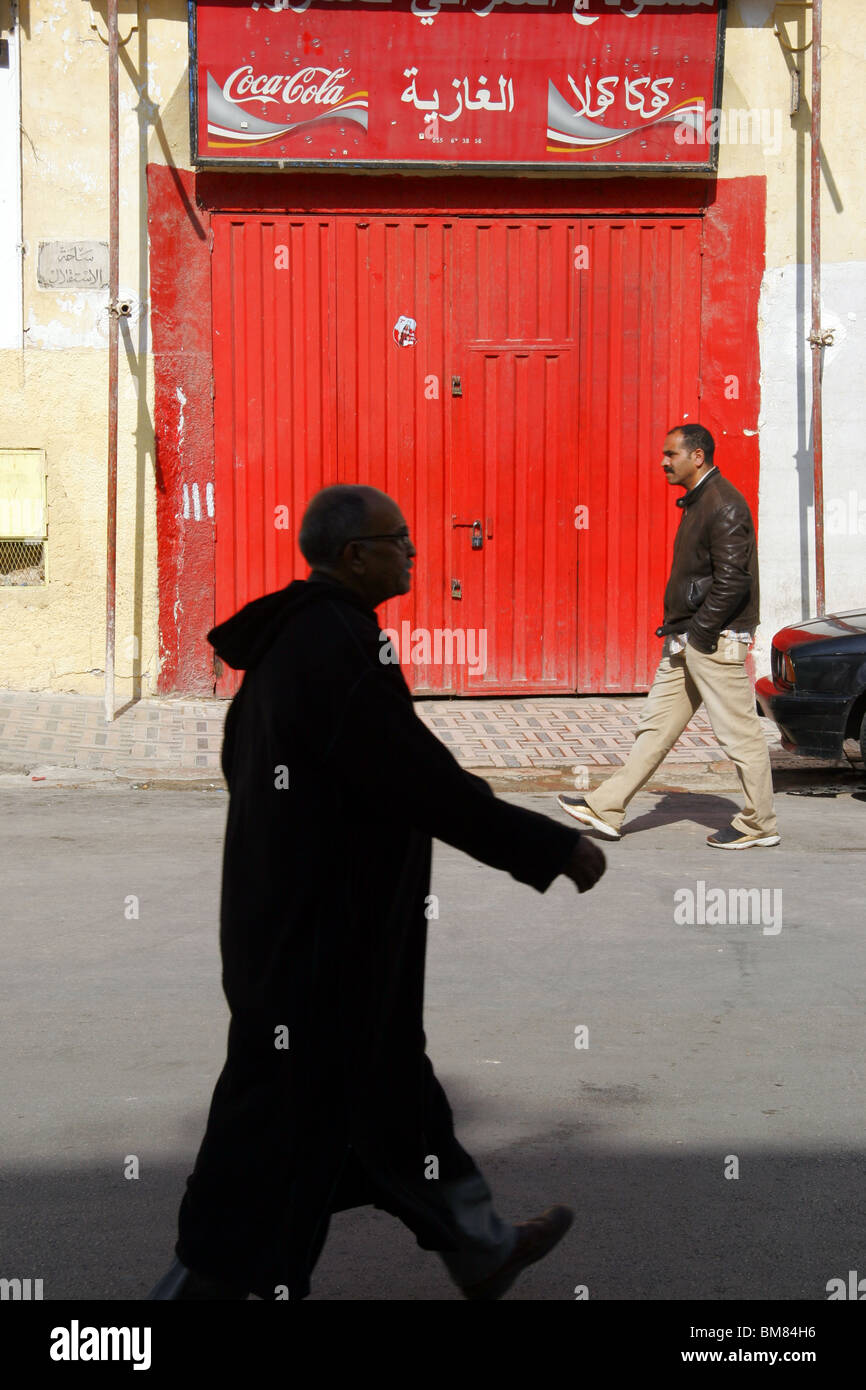 Inscrivez-Coca Cola, Fès, Fes, Maroc Banque D'Images