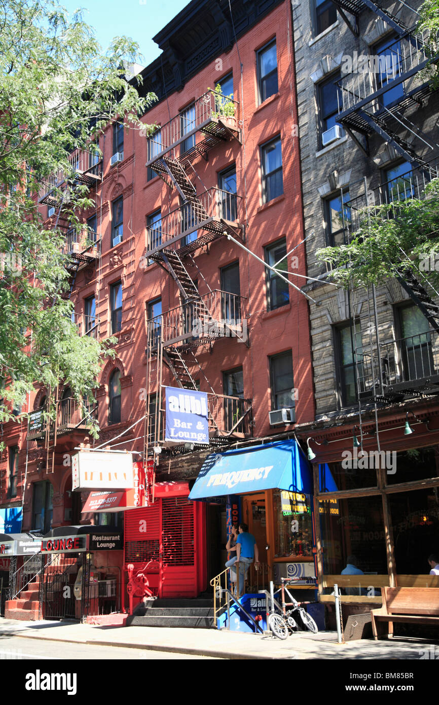 MacDougal Street, Greenwich Village, West Village, à Manhattan, New York City, USA Banque D'Images